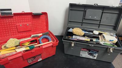 Tool Boxes With Painting Supplies 