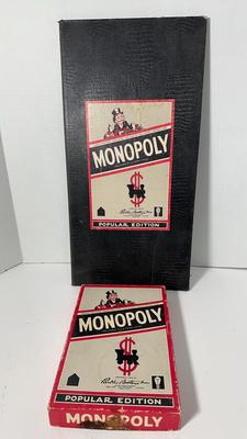 1954 Monopoly Popular Edition Incomplete