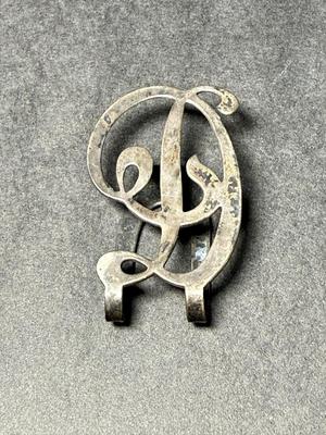 Antique Apollo Sterling Initial “D” Napkin Holder 