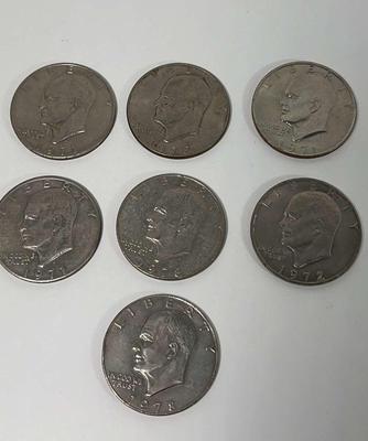 1970s Eisenhower Dollar Coins