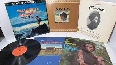 Hawaiin Islands Vintage Record Albums