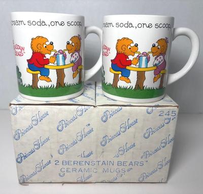 1987 Princess House #245 Berenstain Bears Mugs