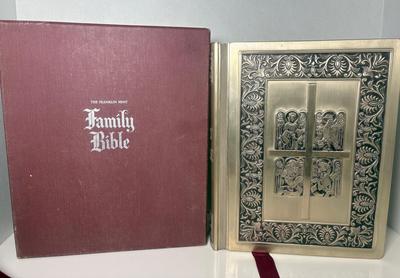 Large Sterling Silver Cover Family Bible