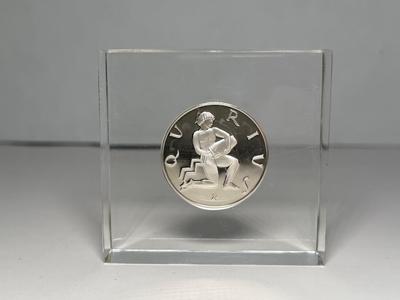 Franklin Mint Sterling Aquarius Zodiac Coin