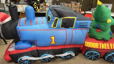 Thomas The Tank Engine Christmas Yard Blow Up 