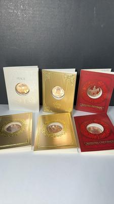 Franklin Mint 1981-1984 Annual Bronze Christmas Medals