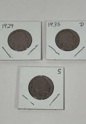Trio Of Buffalo Nickels