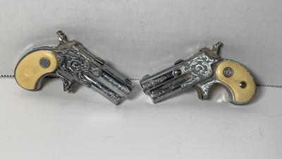 Nichols Dynamite Pair Of Vintage Derringer Cap Guns