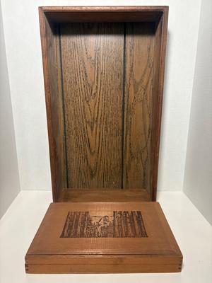 Handmade Wooden Shadowbox & Memorie Fruits Wooden Box