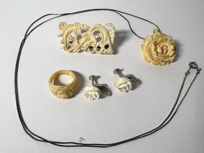 Carved Bone Jewelry