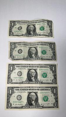 U.S. $1 Star & Consecutive Serials