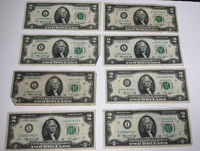 U.S. $2 Series 1976 Bills