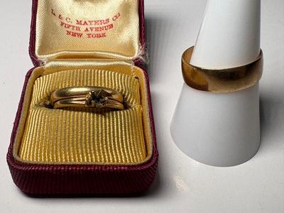 Trio of Gold Wedding Rings