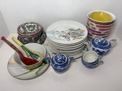 Misc. Asian Plates, Bowls & Mini Teaset