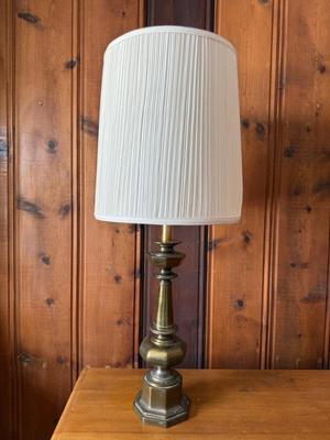 Heavy Tall Vintage Brass Lamp