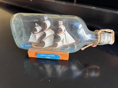 Model Of HMS Victory Ship In A Bottle