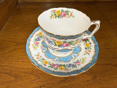 Crown Staffordshire Fine English Bone China Teacup & Saucer