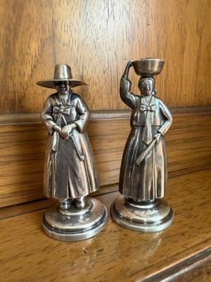 Sterling Silver Figural Salt & Pepper Shakers