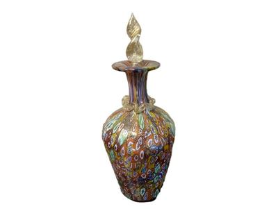 Vecchia Murano Glass Millefiori Scent Bottle