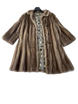 Vintage Blue Mink Fur Coat