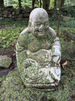Moss Covered Resin Buddha Statue