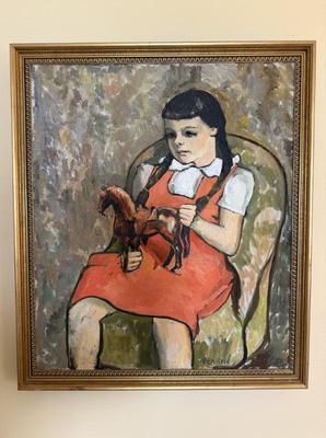 Local New Canaan Artist Helen Barnes Child Portrait
