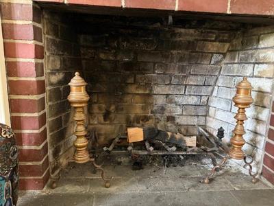 Brass Fireplace Andirons
