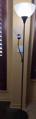 Floor lamp black 72in