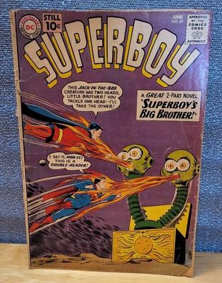 Dc comics superboy superboys big brother 89 june 1961 reserve $40)