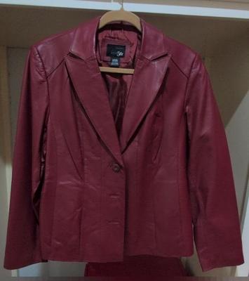 Large Leather Jacket - Woman's 