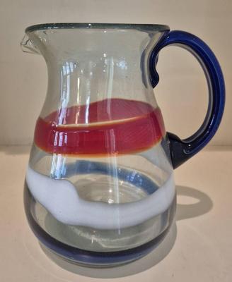 Hand Blown Glass Pitcher