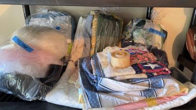 Assorted quilting material