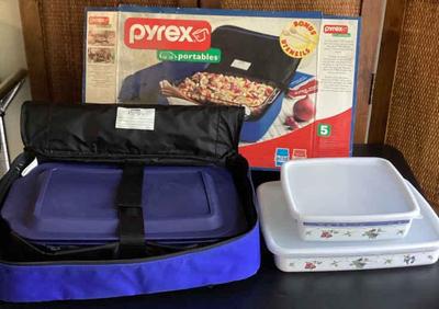Pyrex portables and two villeroy boch