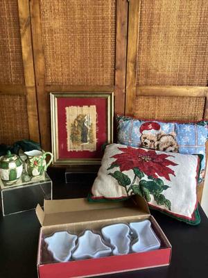 Holly sugar and creamer two throw pillows papyrus manufactured picture
