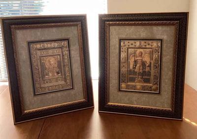 Two frames medieval style icon