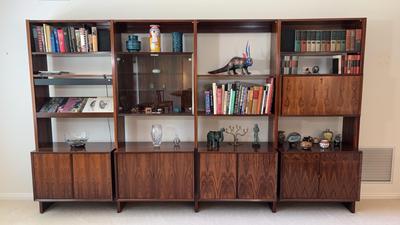 Cado System Wall Unit by Poul Cadovius | Mid-Century Modular Rosewood Shelving & Cabinets