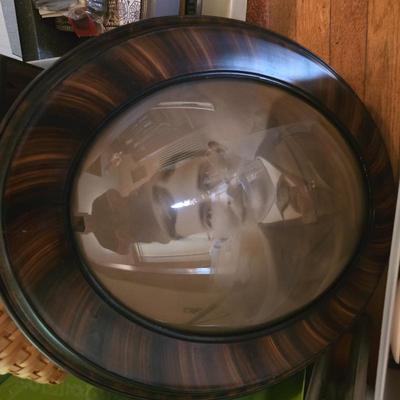 Vintage beveled glass picture