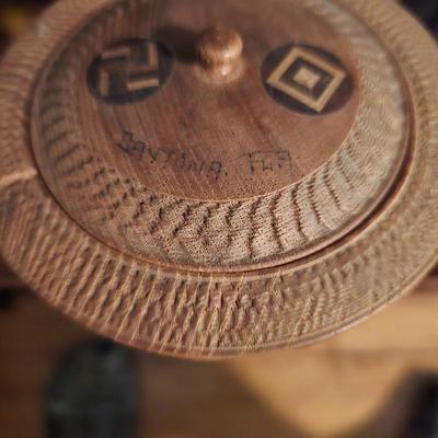 Sale Photo Thumbnail #25: Carved wood bowl