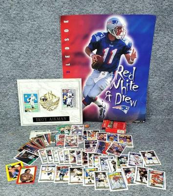 Sports drew bledsoe troy aikman, sports cards