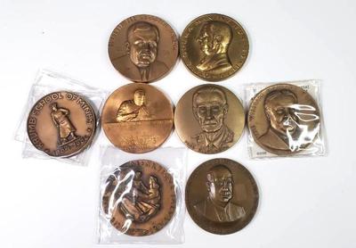 Commemorative bronze medallions