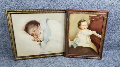 Vintage baby paintings