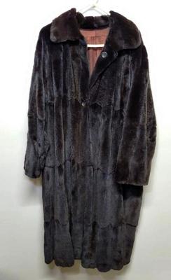 Full length fur coat