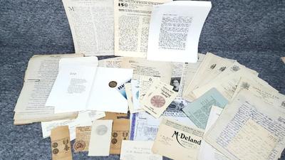 Coin collector s ephemera, publications, correspondence