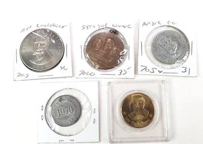 Commemorative coins and tokens