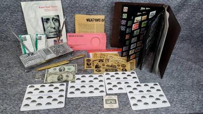 Collector s coins, currency, repro currency, stamp collection