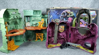 Masters of the universe snake mountain and castle grayskull