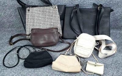 Purses wallets, evening bags