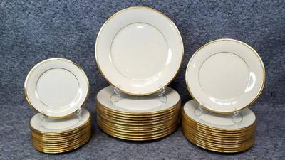 Lenox eternal gold rimmed 12 piece china set