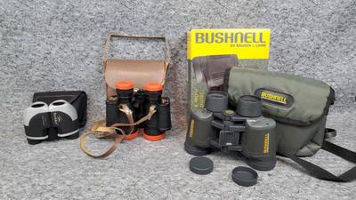 3 pairs of binoculars