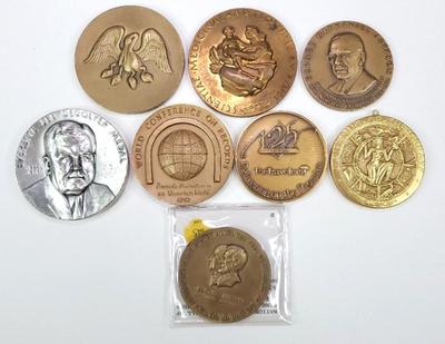 Commemorative medallions bronze
